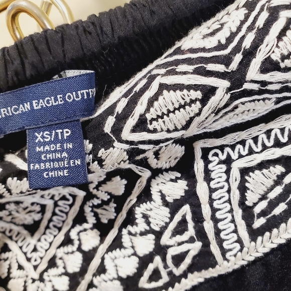 AMERICAN EAGLE OUTFITTER women's black maxi Skirt elastic Waist size XS - Picture 7 of 9